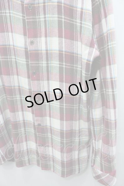 画像3: NO ID. シャツ.チェックネル /レッド/1 O-21-10-06-059-NO-sh-YM-ZT257 (3)