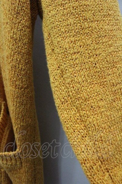 画像2: FUGA カーディガン.HighPressure テープヤーン /マスタード/44 O-21-10-07-004-FU-to-YM-ZT079 (2)
