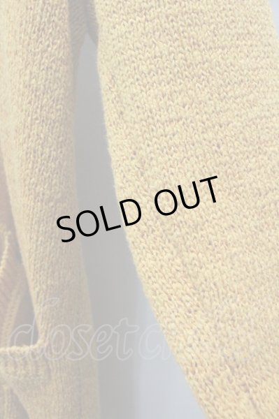 画像2: FUGA カーディガン.HighPressure テープヤーン /マスタード/44 O-21-10-07-004-FU-to-YM-ZT079 (2)