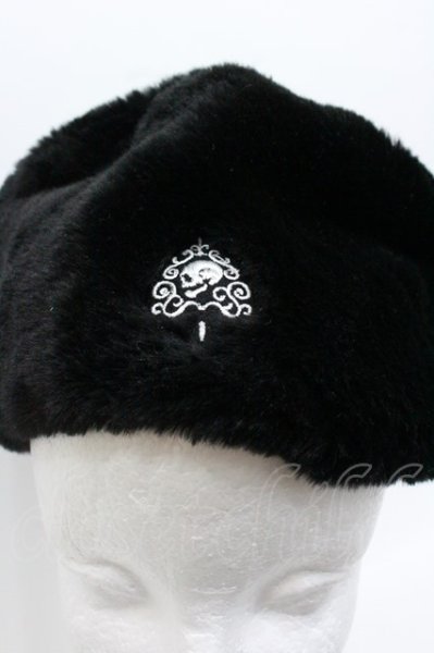 画像2: SMACK ENGINEER ハット.刺繍ファー /ブラック/ O-21-10-07-057-SM-za-YM-ZT308 (2)