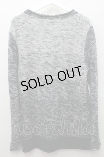 画像3: WIZZARD ニット.グラデーションヘビー【現在買取対象外】 /グレーｘブラック/ O-21-10-07-011-WI-to-YM-ZT259 (3)