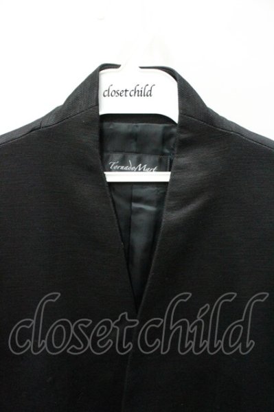 画像2: TORNADO MART ジャケット.ノーカラー（裏抜き） /ブラック/M O-21-10-09-008-TO-ja-YM-ZT113 (2)