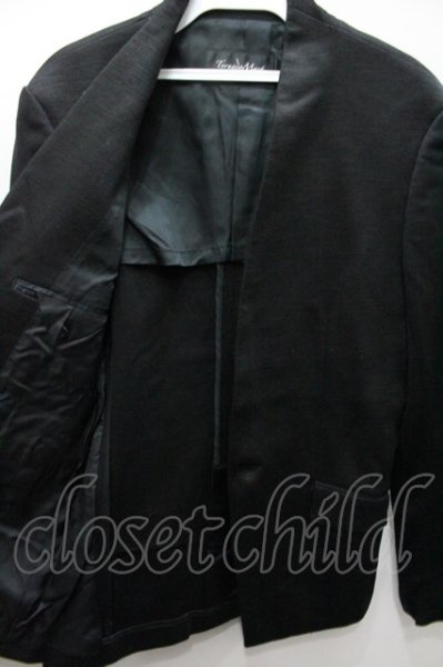 画像3: TORNADO MART ジャケット.ノーカラー（裏抜き） /ブラック/M O-21-10-09-008-TO-ja-YM-ZT113 (3)