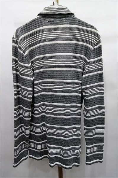 画像2: GOSTAR DE FUGA ジャケット.ボーダニット /グレー/44 S-21-10-21-1027-GO-ja-KN-ZT153 (2)