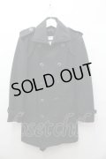【SALE】BUFFALO BOBS コート.GLASGOW【グラスゴー】ナポレオントレンチ /ブラック/1 O-21-10-26-005-BU-ou-YM-ZT-M008