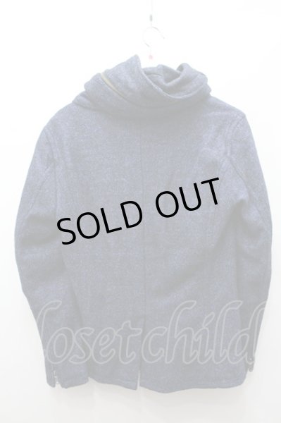 画像4: SCHLUSSEL ジャケット.ビッグフードキルティンクカットブルゾン /ネイビー/2 O-21-10-27-045-SC-ja-YM-ZT-M103 (4)