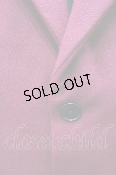 画像2: VANQUISH コート.イタリアンカラーショートP /レッド/S O-21-10-27-008-VA-ou-YM-ZT-M007 (2)