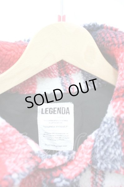 画像2: LEGENDA コート.ボアチェックブルゾン /レッド/S O-21-10-27-088-LE-ja-YM-ZT-M005 (2)