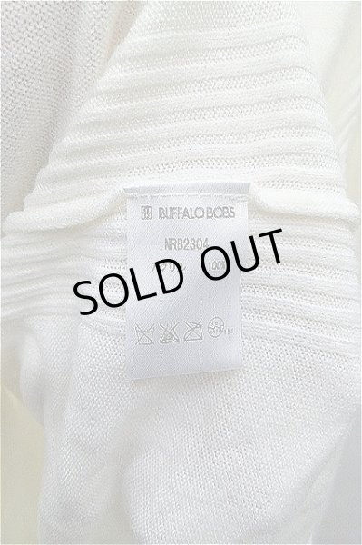 画像4: BUFFALO BOBS ニット.カシミアタッチVネック /ホワイト/3 S-21-10-28-1005-BU-to-KN-ZT153 (4)