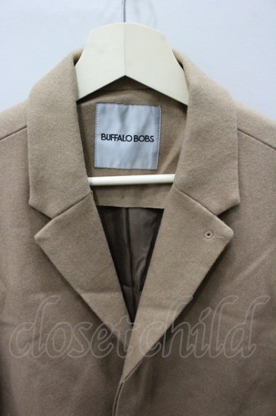 画像2: BUFFALO BOBS コート.MONTAIGNE(モンテーニュ)ウールメルトンチェスター /キャメル/1-2 O-21-10-30-116-BU-ou-YM-ZT-M006 (2)