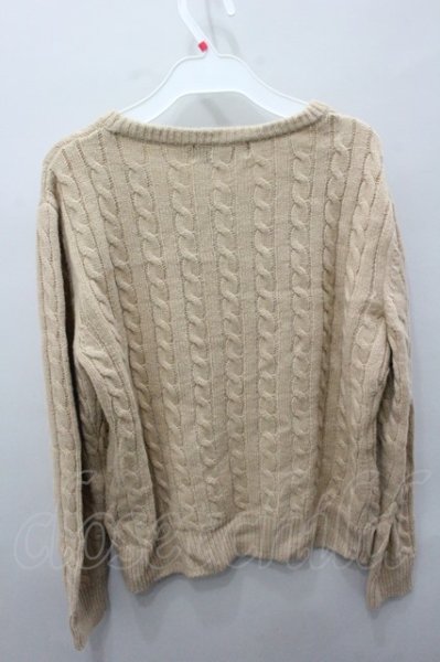 画像4: DOWBL ニット.ケーブル編みプルオーバー【現在買取対象外】 /キャメル/42 O-21-10-30-122-DO-to-YM-ZT111 (4)