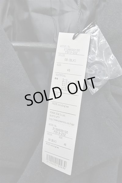 画像3: FUGA ジャケット.メルトンピーコート /ブラック/46 S-21-11-01-1020-FU-ja-KN-ZT-M001 (3)