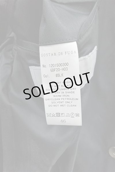 画像4: GOSTAR DE FUGA コート.ステンカラー /ブラック/46 S-21-11-01-1026-GO-ja-KN-ZT-M101 (4)