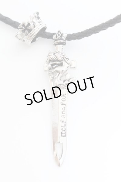 画像2: 【新品アウトレット】   クラウンソードネックレス /0/表記なし T-21-11-02-004l-1-ac-SI-m-NA-ZT-B500 (2)