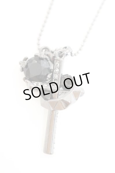 画像2: 【新品アウトレット】   スタッズクロスネックレス /0/表記なし T-21-11-02-012l-1-ac-SI-m-NA-ZT-B500 (2)