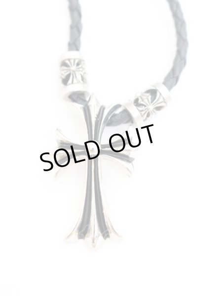 画像2: 【新品アウトレット】   クロスレザーネックレス /0/表記なし T-21-11-02-014l-1-ac-SI-m-NA-ZT-B500 (2)