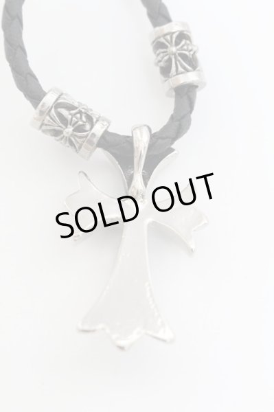 画像3: 【新品アウトレット】   クロスレザーネックレス /0/表記なし T-21-11-02-014l-1-ac-SI-m-NA-ZT-B500 (3)