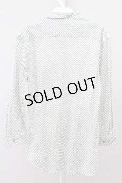 画像2: TORNADO MART シャツ.ムラ汚しストライプ7S /グレー/- T-21-11-05-007-TO-sh-ET-ZT300 (2)