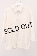 【SALE】NO ID. シャツ.コットンカラー /オレンジ/1 T-21-11-05-009-NO-sh-KN-ZT032