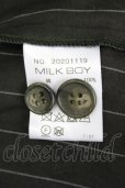 画像6: 【SALE】MILKBOY ジャケット.ストライプ4B /カーキ/F T-21-11-19-004-MI-ja-KN-ZT305