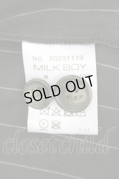 画像6: MILKBOY ジャケット.ストライプ4B /カーキ/F T-21-11-19-004-MI-ja-KN-ZT305 (6)