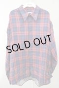 【SALE】MILKBOY シャツ.CHECKED GAUZE /レッド/F T-21-11-30-009-MI-sh-KN-OS