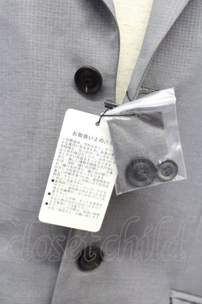 画像5: NO ID. ジャケット.Pツイル千鳥エンボストラベルチェスターJKT /グレー/3 T-21-12-02-002-NO-ja-KN-ZT154 (5)