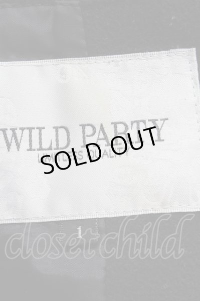 画像8: WILD PARTY ジャケット.ウール【現在買取対象外】 /ブラック/1 T-21-12-02-005-WI-ja-KN-ZT030 (8)