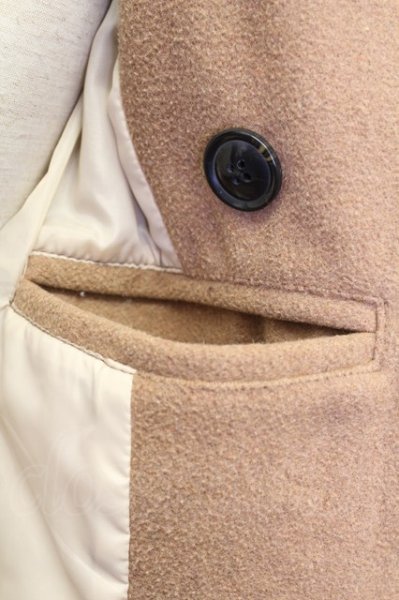 画像7: Roshell コート.ウールP /ベージュ/M T-21-12-02-001-Ro-ou-KN-ZT-M113 (7)