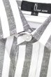 画像4: ZIP FIVE シャツ.七分袖ストライプ【現在買取対象外】 /ホワイトxグレー/L T-21-12-10-007-ZI-sh-ET-ZT252 (4)