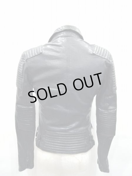 画像3: JOHNNY WOLF ジャケット.COLOSSEOレザーライダース /ブラック/1 S-21-12-16-1034-JO-ja-KN-ZT-M098 (3)