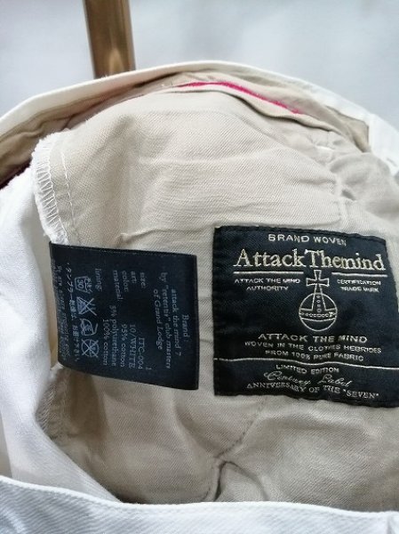 画像6: attack the mind 7 パンツ.COTTON BIG POCKET 3/5 CARGO CARGO /ホワイト/1 S-21-12-16-1044-at-pa-KN-ZT261 (6)