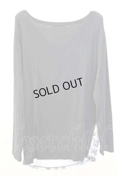 画像2: 【WINTERセール】anko ROCK TOPS☆スカルドレープカットソー /ブラック/- O-21-12-16-5009-AN-to-YM-ZT252