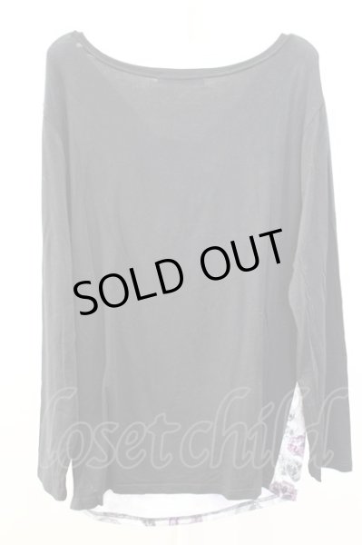 画像2: anko ROCK TOPS☆スカルドレープカットソー /ブラック/- O-21-12-16-5009-AN-to-YM-ZT252 (2)