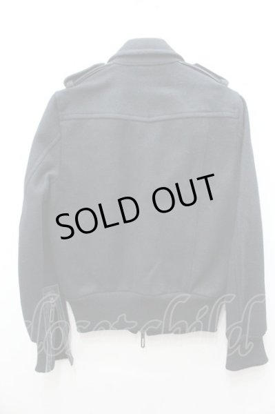 画像7: GalaabenD ジャケット.バッファロー切り替えヘビーメルトンA-2 /ブラック/S O-21-12-19-085-Ga-ja-YM-ZT-M102 (7)