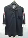 【WINTERセール】SWITCHBLADE シャツ.SWBLD LINE POLO /ブラック/M S-21-12-20-1015-AB-sh-KN-ZT311