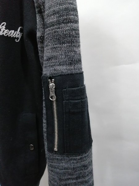 画像3: JACKROSE ジャケット.切替メッセージ /ブラック/3 S-21-12-20-1030-JA-ja-KN-ZT169 (3)