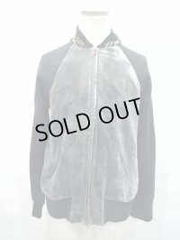 【SALE】SHARE SPIRIT HOMME ジャケット.ベルベットブルゾン /ブラック/44 S-21-12-20-1031-SH-ou-KN-ZT393