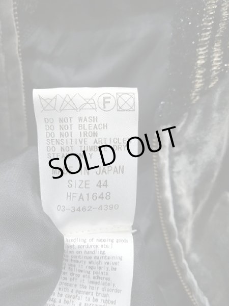 画像7: SHARE SPIRIT HOMME ジャケット.ベルベットブルゾン /ブラック/44 S-21-12-20-1031-SH-ou-KN-ZT393 (7)