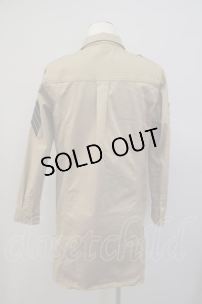 画像2: Black by VANQUISH シャツ.サイドジップロングアーミー /ベージュ/M O-21-12-21-5002-Bl-sh-YM-ZT009 (2)