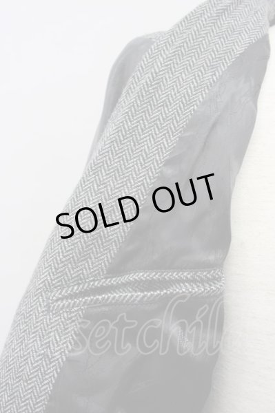 画像7: FUGA コート.AttackingThird レザー切り替え /グレーｘブラック/44 O-21-12-21-5006-FU-ou-YM-ZT-ML001 (7)