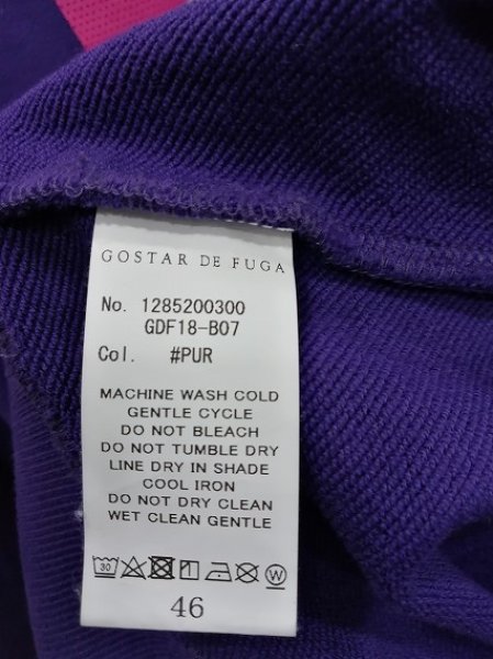 画像4: GOSTAR DE FUGA トレーナー.シンプル /パープル/46 S-21-12-23-1004-GO-to-KN-ZT306 (4)