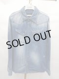 【SALE】GOSTAR DE FUGA シャツ.Describe ウエスタンデニム /ブルー/46 S-21-12-23-1006-GO-sh-KN-ZT300