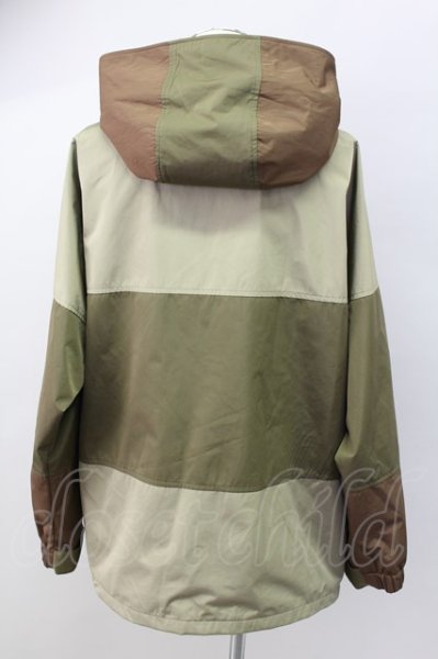 画像2: NO ID. ジャケット.マルチポケットナイロンフーデッドBLZ /カーキ/1 S-21-12-24-003-NO-ja-KN-ZT021 (2)