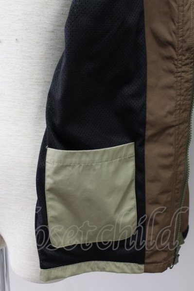 画像7: NO ID. ジャケット.マルチポケットナイロンフーデッドBLZ /カーキ/1 S-21-12-24-003-NO-ja-KN-ZT021 (7)