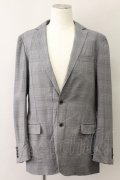 【WINTERセール】DESIGNWORKS ジャケット.チェックテーラード /グレー/48 T-22-01-12-003-DE-ja-KN-ZT317