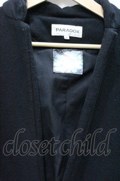 画像2: PARADOX コート.ウールドルマン /ブラック/S O-22-01-13-047-PA-ou-YM-ZT-M100 (2)