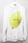 【WINTERセール】#ootd パーカー.レモンプリント /ホワイト/ O-22-01-13-078-ET-to-YM-ZT284