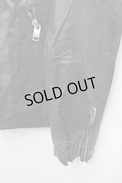 画像4: JACKROSE ジャケット.ゴートレザーシングルライダース /ブラック/4 O-22-01-18-018-JA-ja-YM-ZT-ML001 (4)