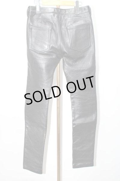 画像2: Moonage Devilment(清春) パンツ.PT-カウレザースリムストレート /ブラック/01 S-22-01-19-1008-Mo-pa-KN-ZT392 (2)